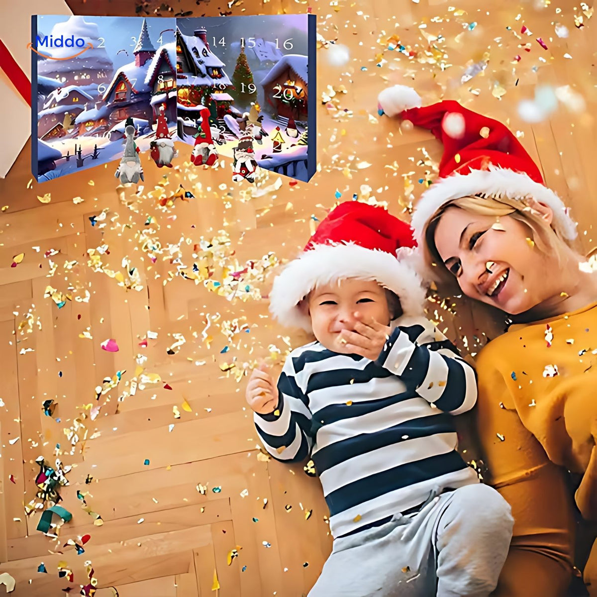 Λούτρινο Ημερολόγιο Αντίστροφης Μέτρησης Advent με Νάνους | Χριστουγεννιάτικο Δώρο