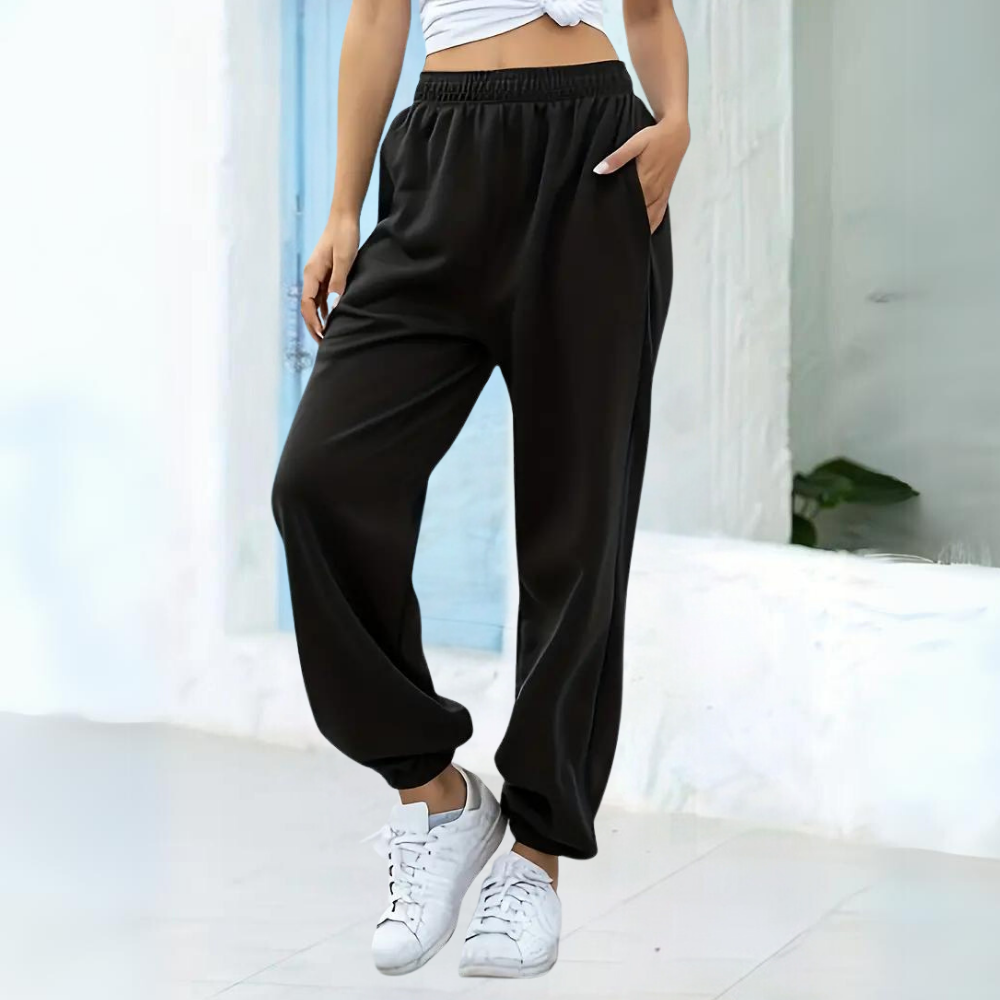 Γυναικεία Φόρμα Baggy Ψηλόμεση σε Φαρδιά Γραμμή για Ελευθερία Κινήσεων και Casual Εμφανίσεις