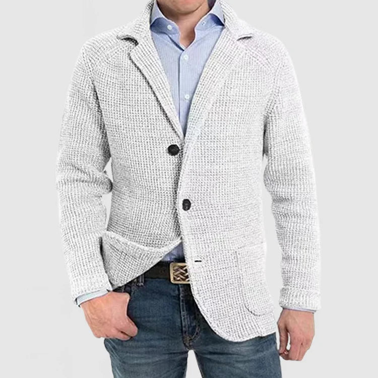 Ανδρικό Πλεκτό Σακάκι Blazer με Δύο Κουμπιά