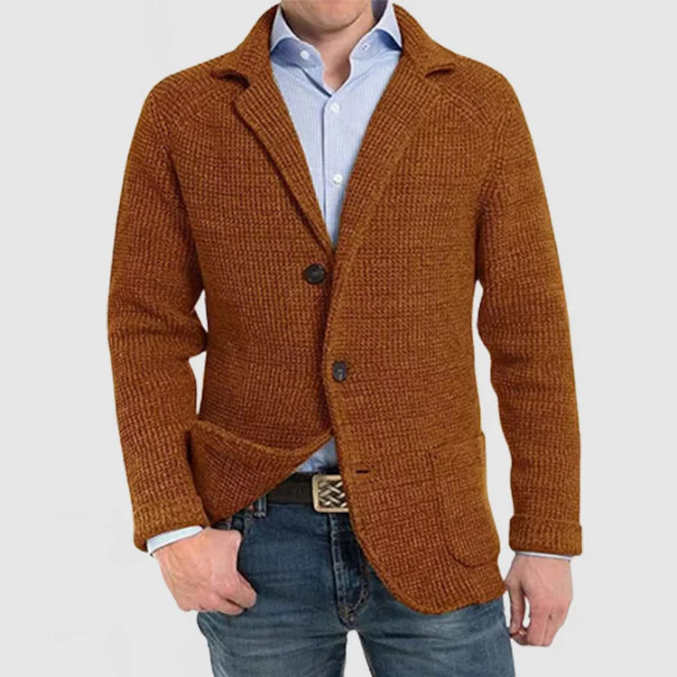 Ανδρικό Πλεκτό Σακάκι Blazer με Δύο Κουμπιά
