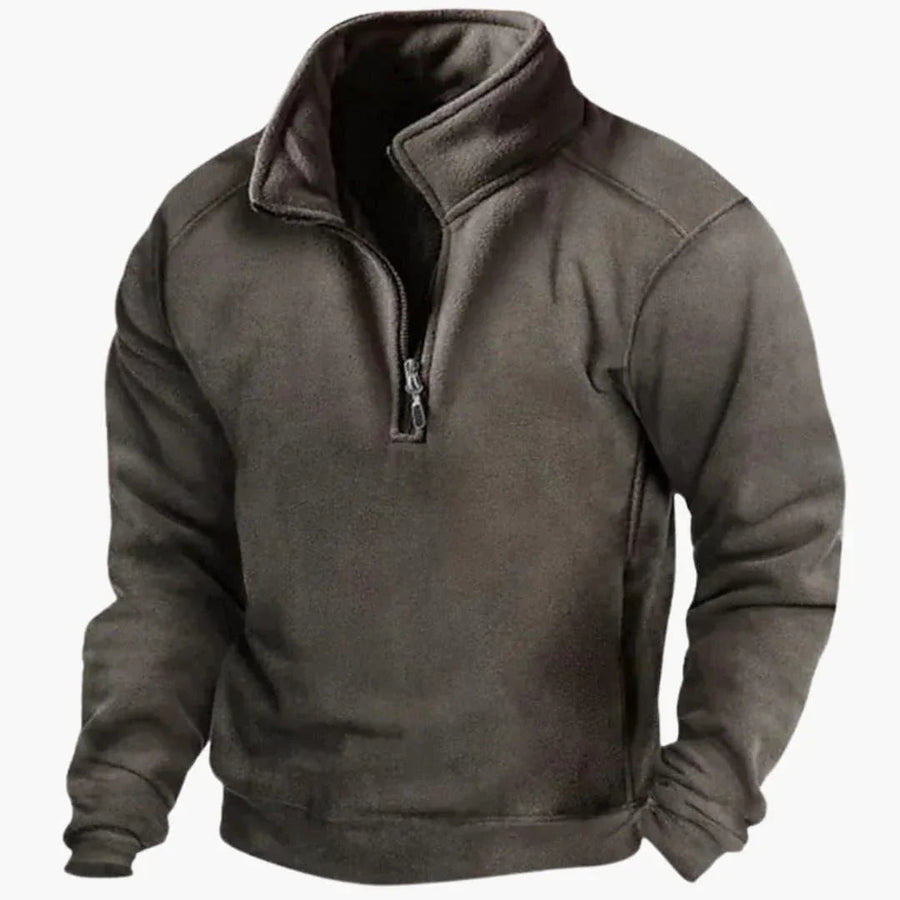 Ανδρική Ζακέτα Fleece με Μισό Φερμουάρ