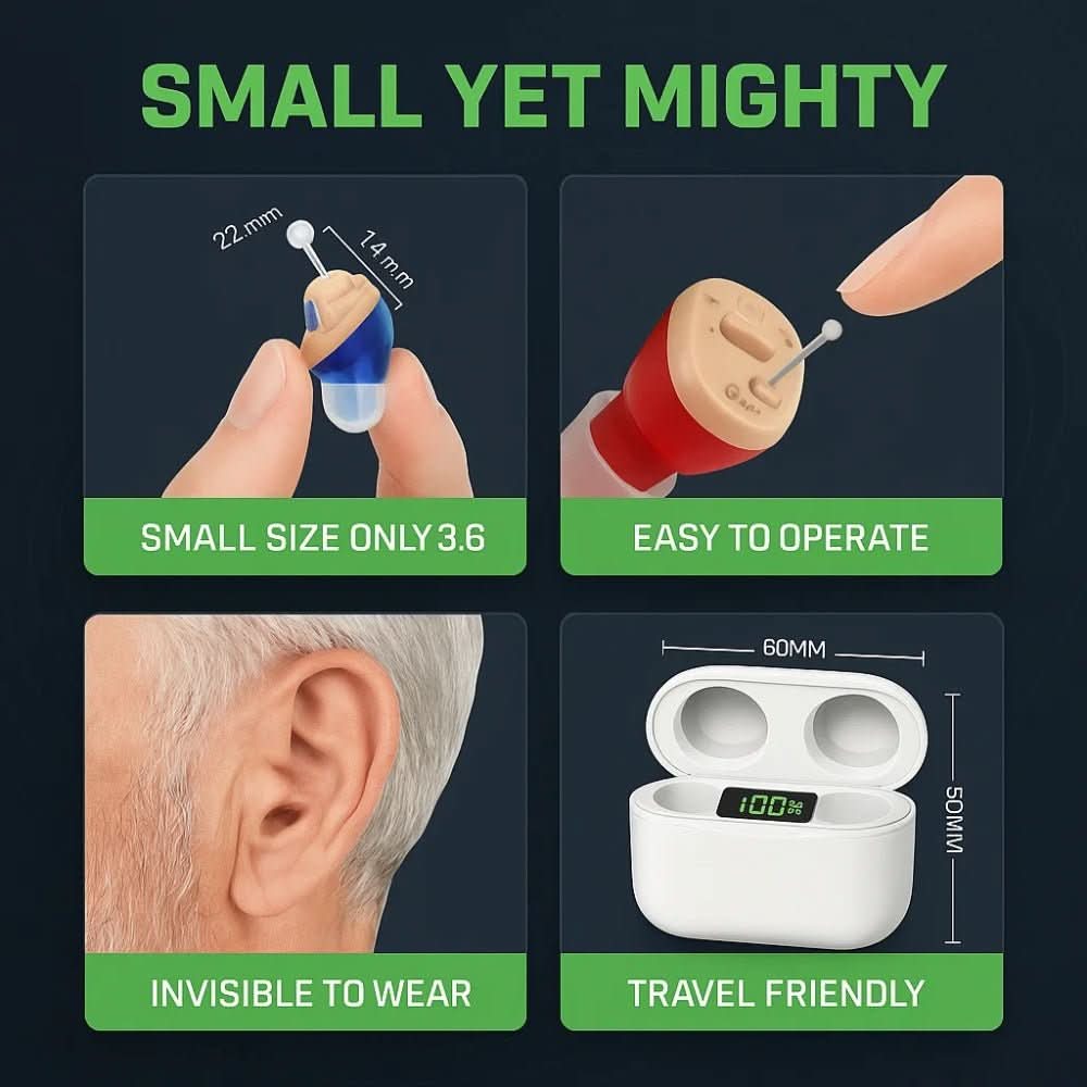 Αόρατα Ακουστικά Βαρηκοΐας In-Ear για Ανώτερη Ποιότητα Ήχου