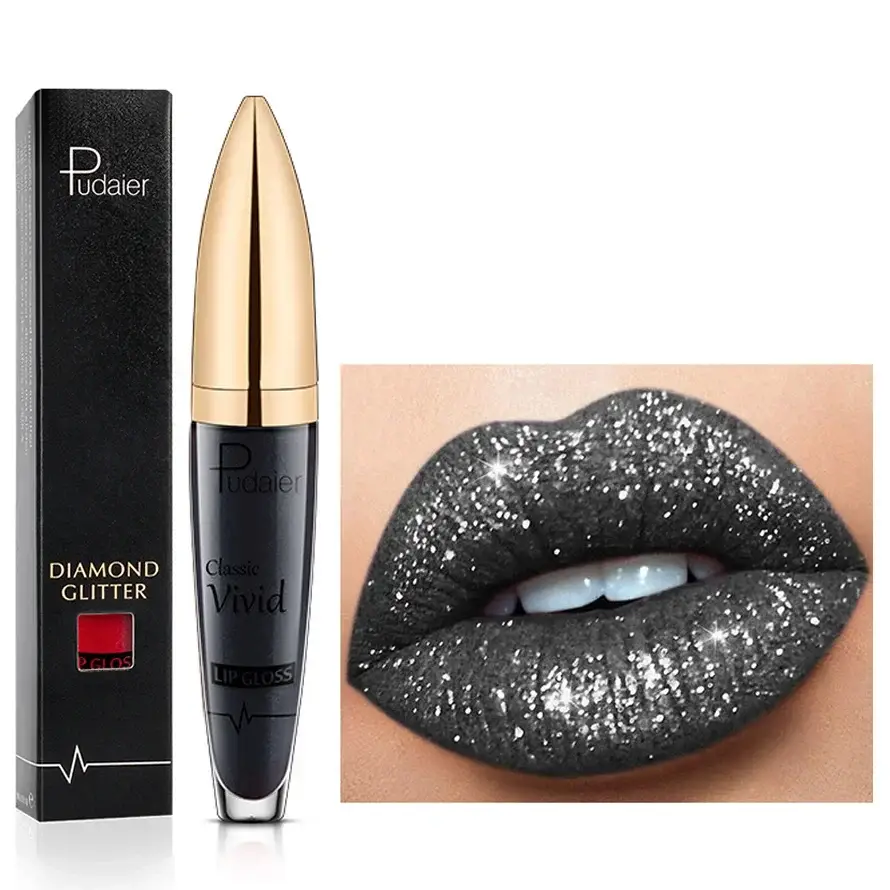 Αδιάβροχο Lip Gloss με Στρας – Λάμψη Μεγάλης Διάρκειας με Ποικιλία Χρωμάτων για Κάθε Περίσταση