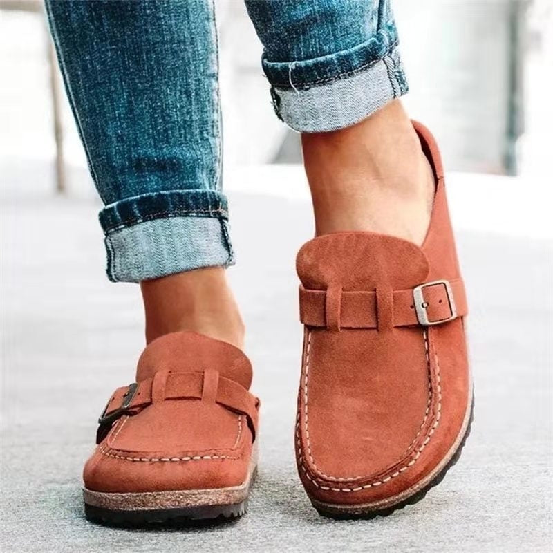 Ανδρικά Ορθοπεδικά Loafers από Σουέτ με Λουράκι και Αγκράφα