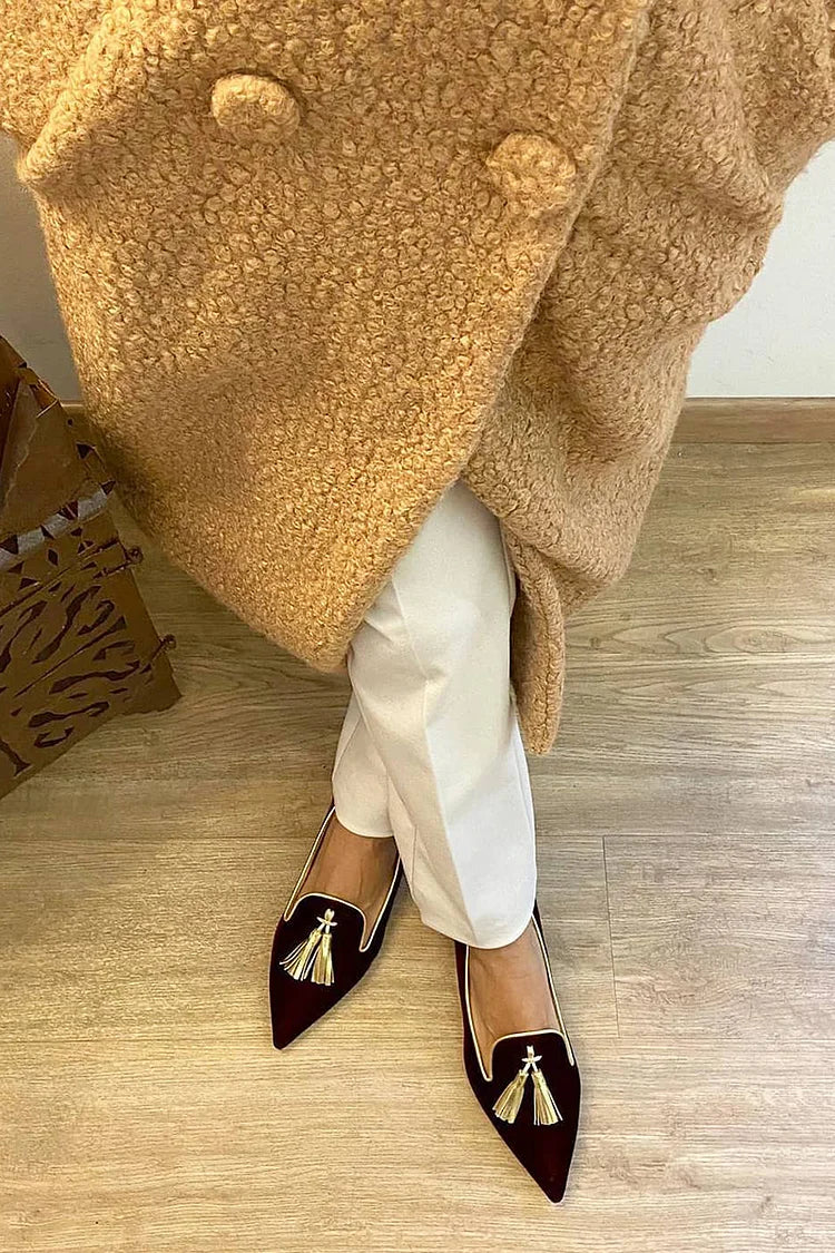 Ορθοπεδικά Γυναικεία Loafers με Φούντες
