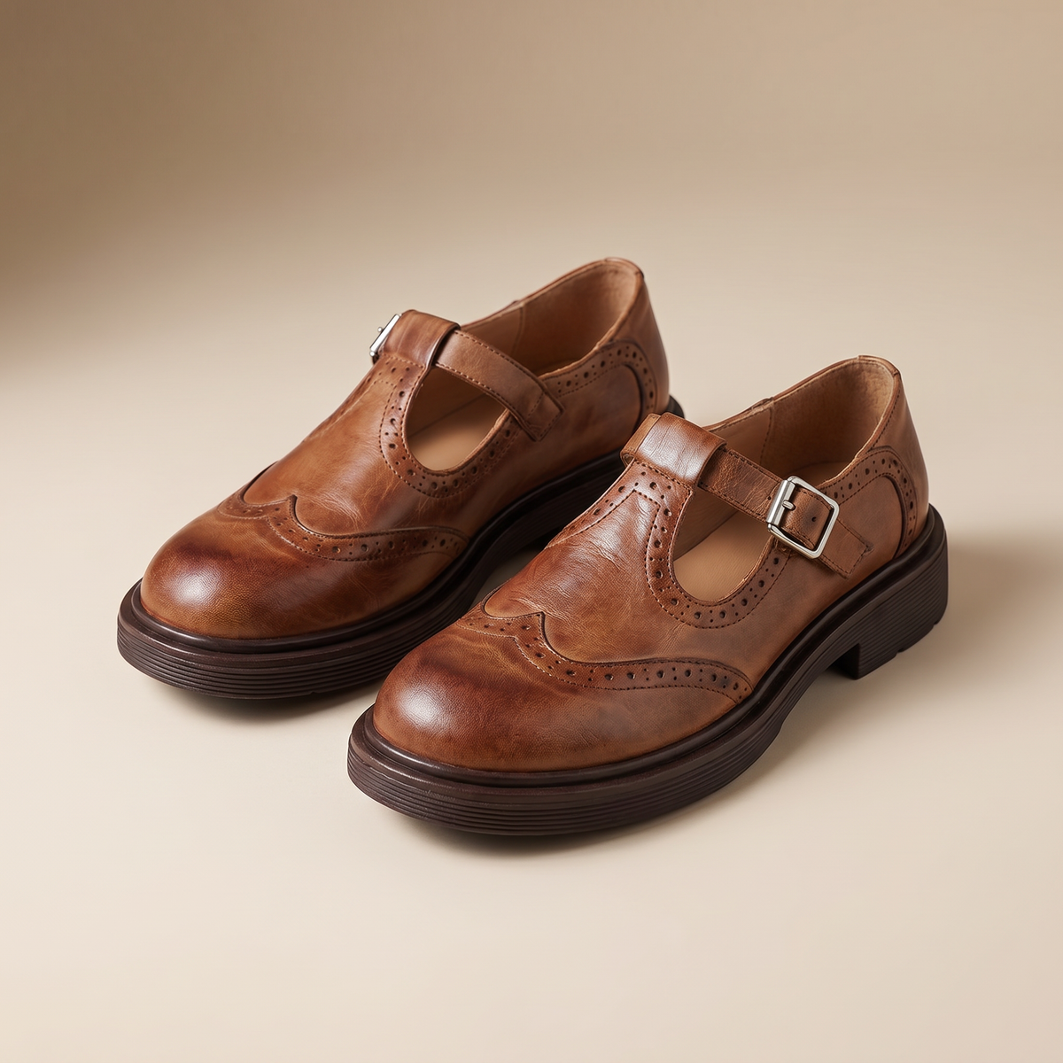 Γυναικεία Ορθοπεδικά Δερμάτινα Παπούτσια Mary Jane | Άνετα Υποδήματα για Όλη τη Μέρα