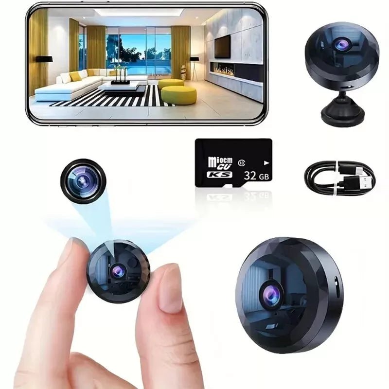 Mini Κάμερα WiFi: 1080P HD, Νυχτερινή Όραση, Ανίχνευση Κίνησης