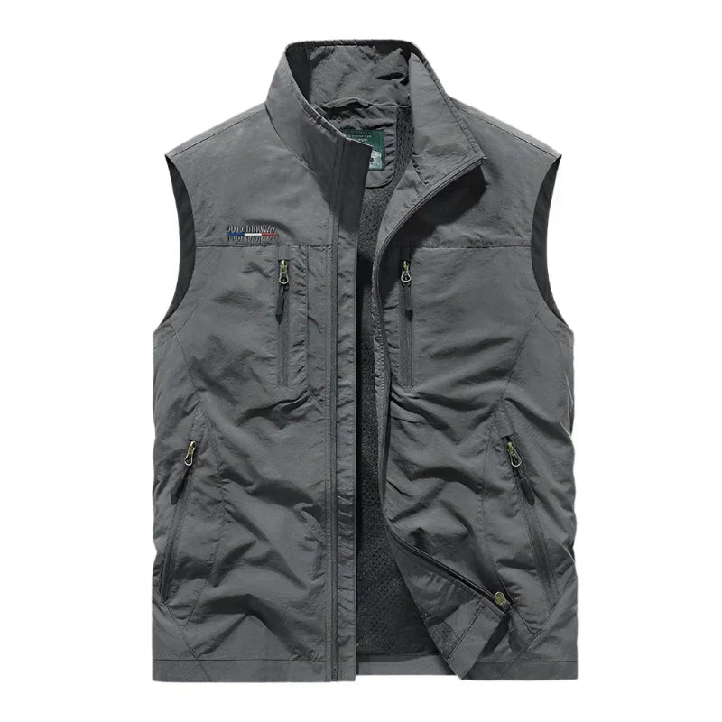 Ανδρικό Ελαφρύ Γιλέκο Outdoor με Φερμουάρ