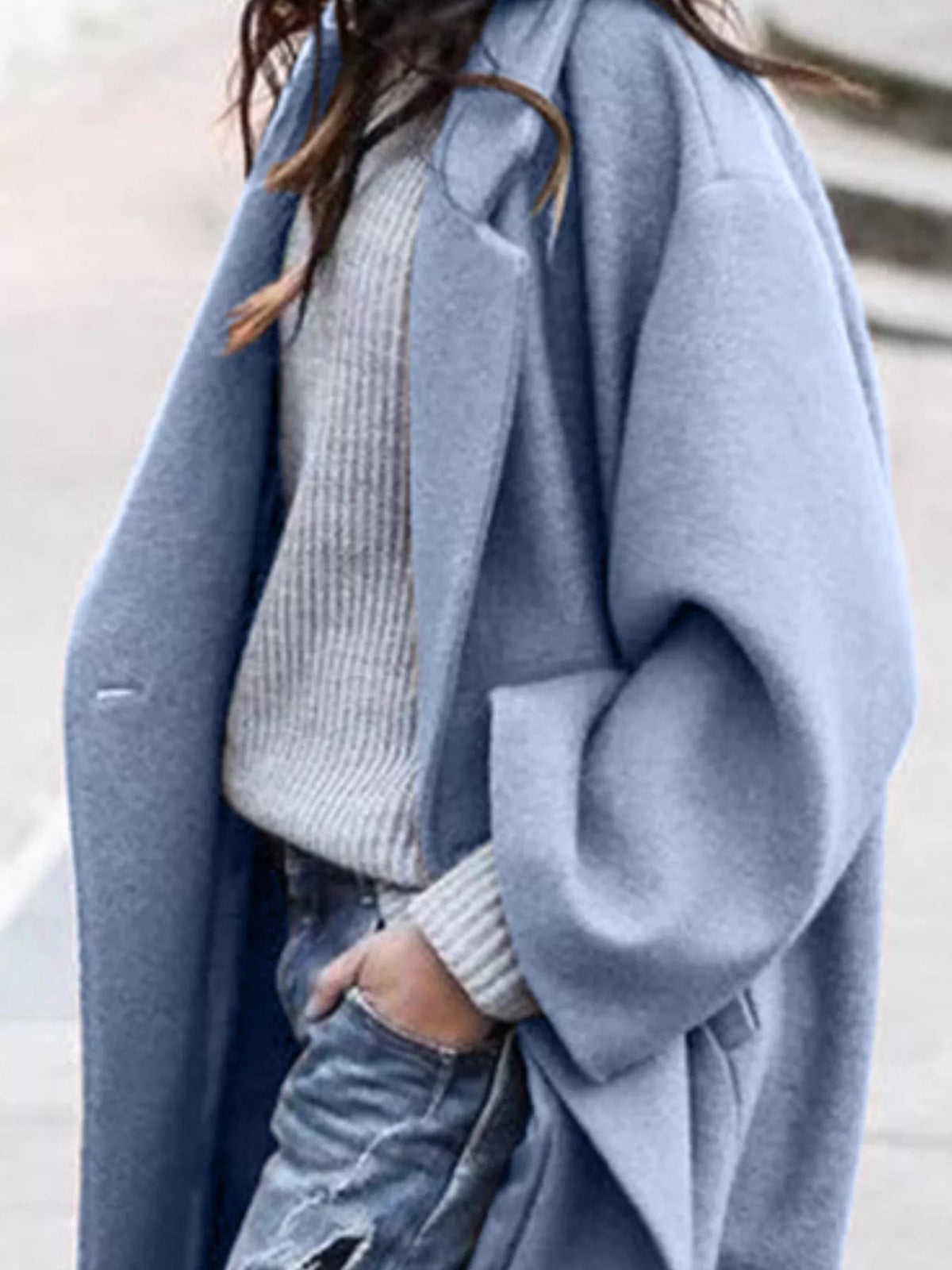Γυναικείο Μακρύ Παλτό Oversized