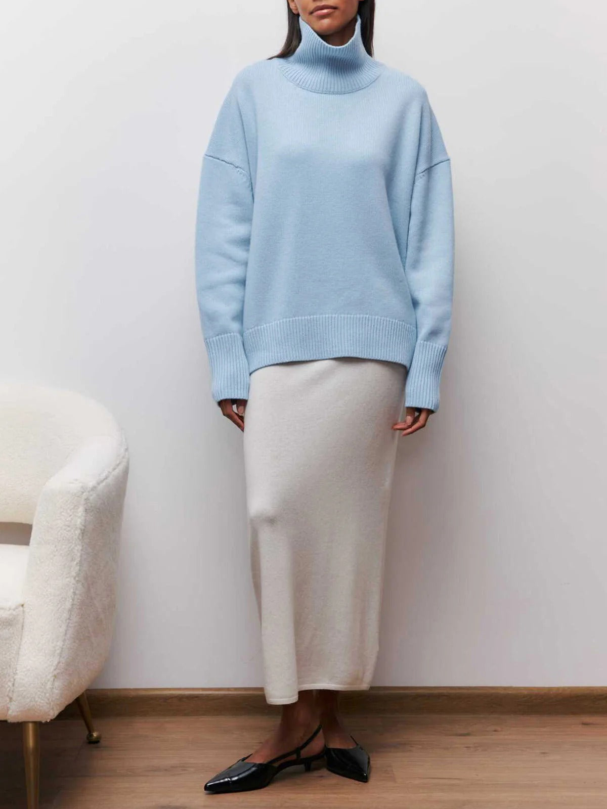 Γυναικείο Oversized Πλεκτό Ζιβάγκο