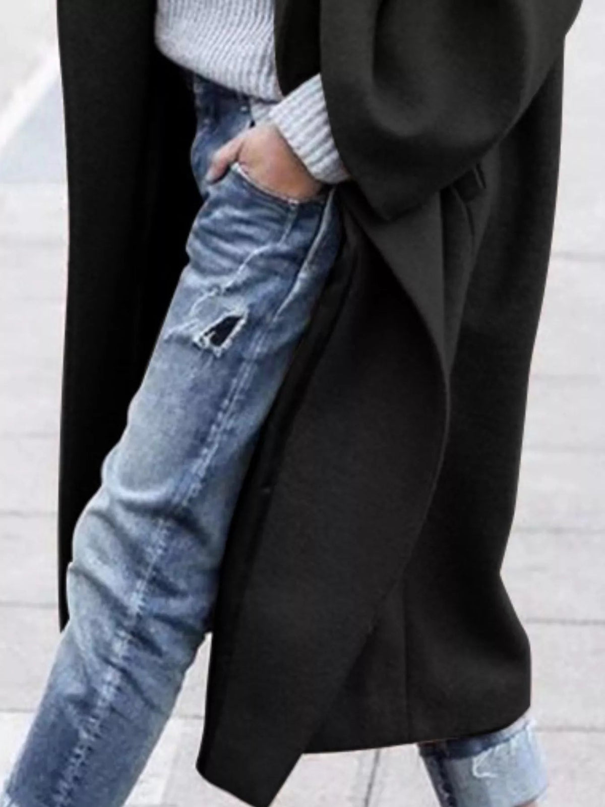 Γυναικείο Μακρύ Παλτό Oversized
