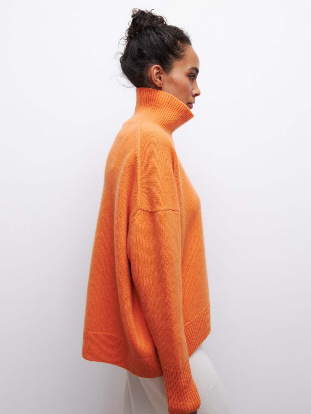 Γυναικείο Oversized Πλεκτό Πουλover με Ζιβάγκο