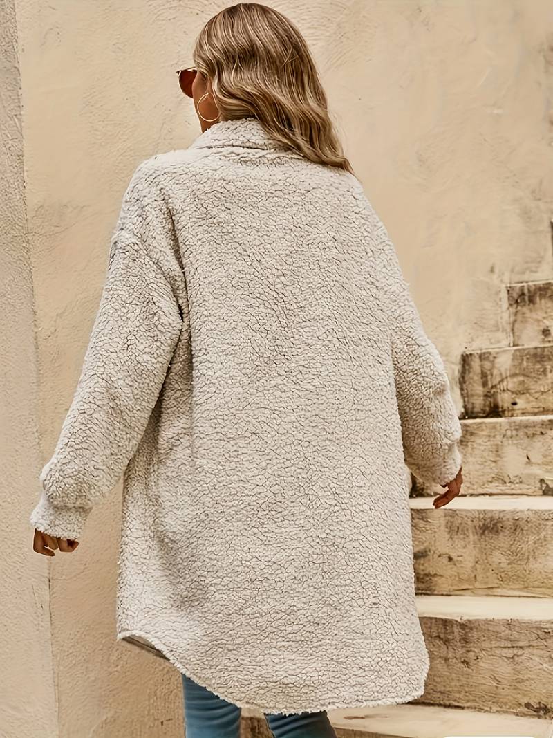 Γυναικείο Oversized Παλτό Sherpa