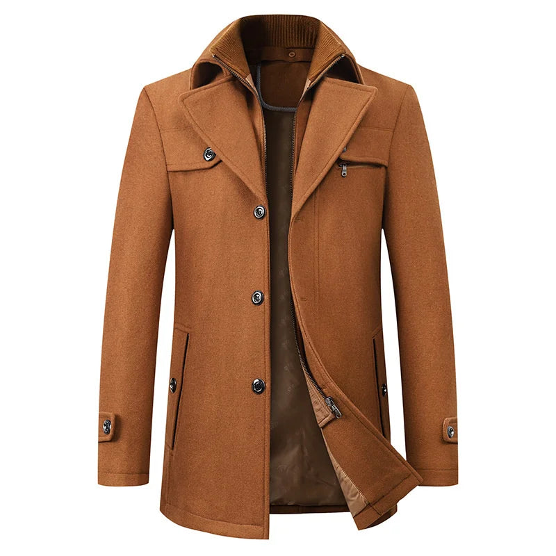 Ανδρικό Ημίπαλτο Pea Coat Mεσαίου Μήκους