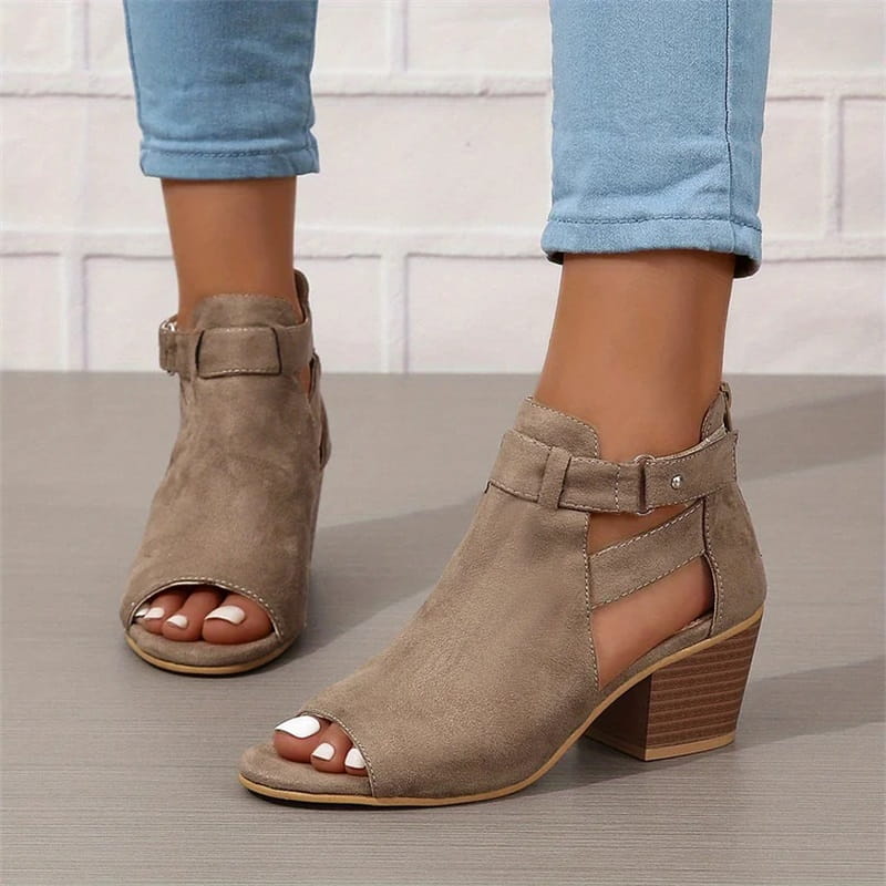Γυναικεία Αστραγαλάκια Peep Toe