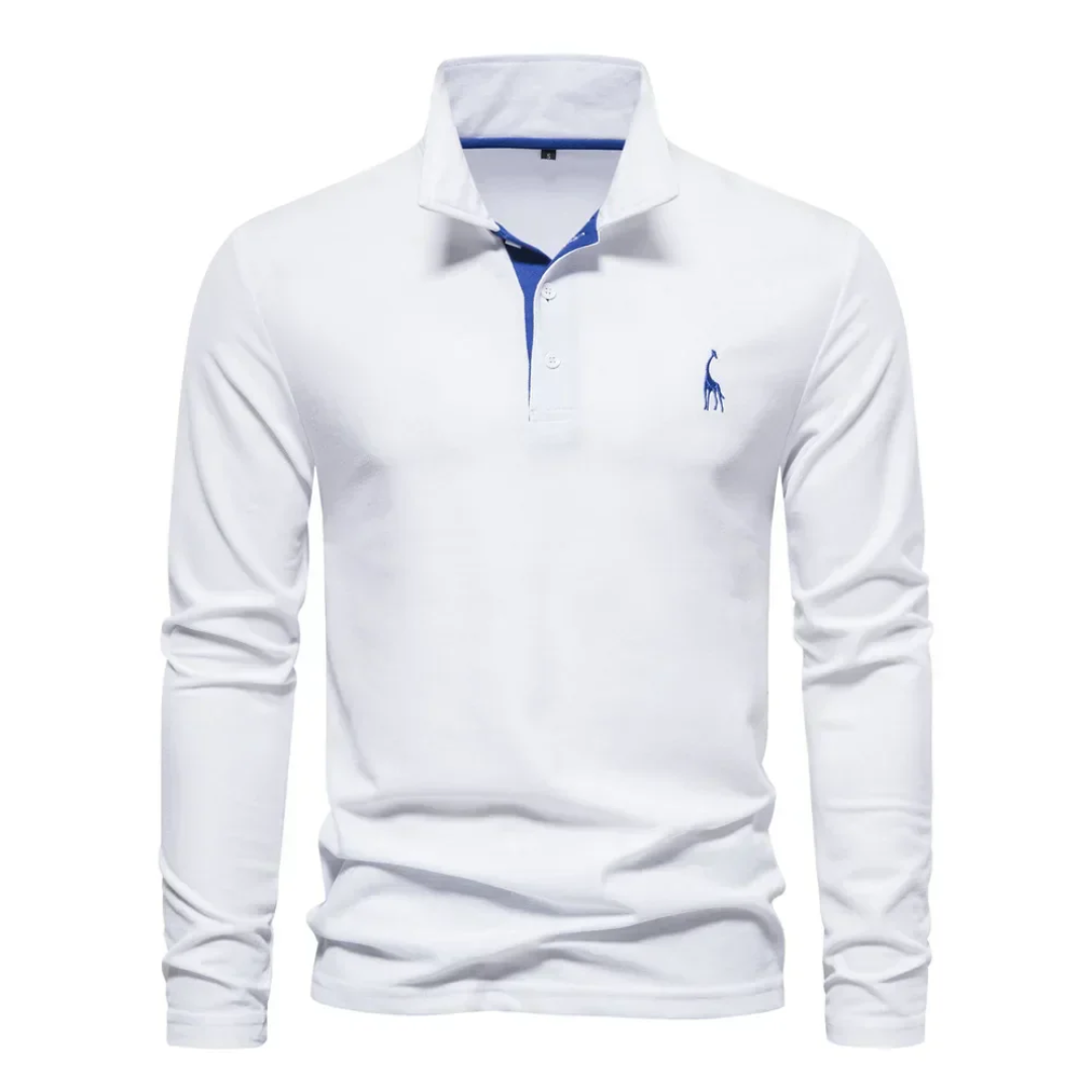Ανδρική Μακρυμάνικη Μπλούζα Polo Slim Fit