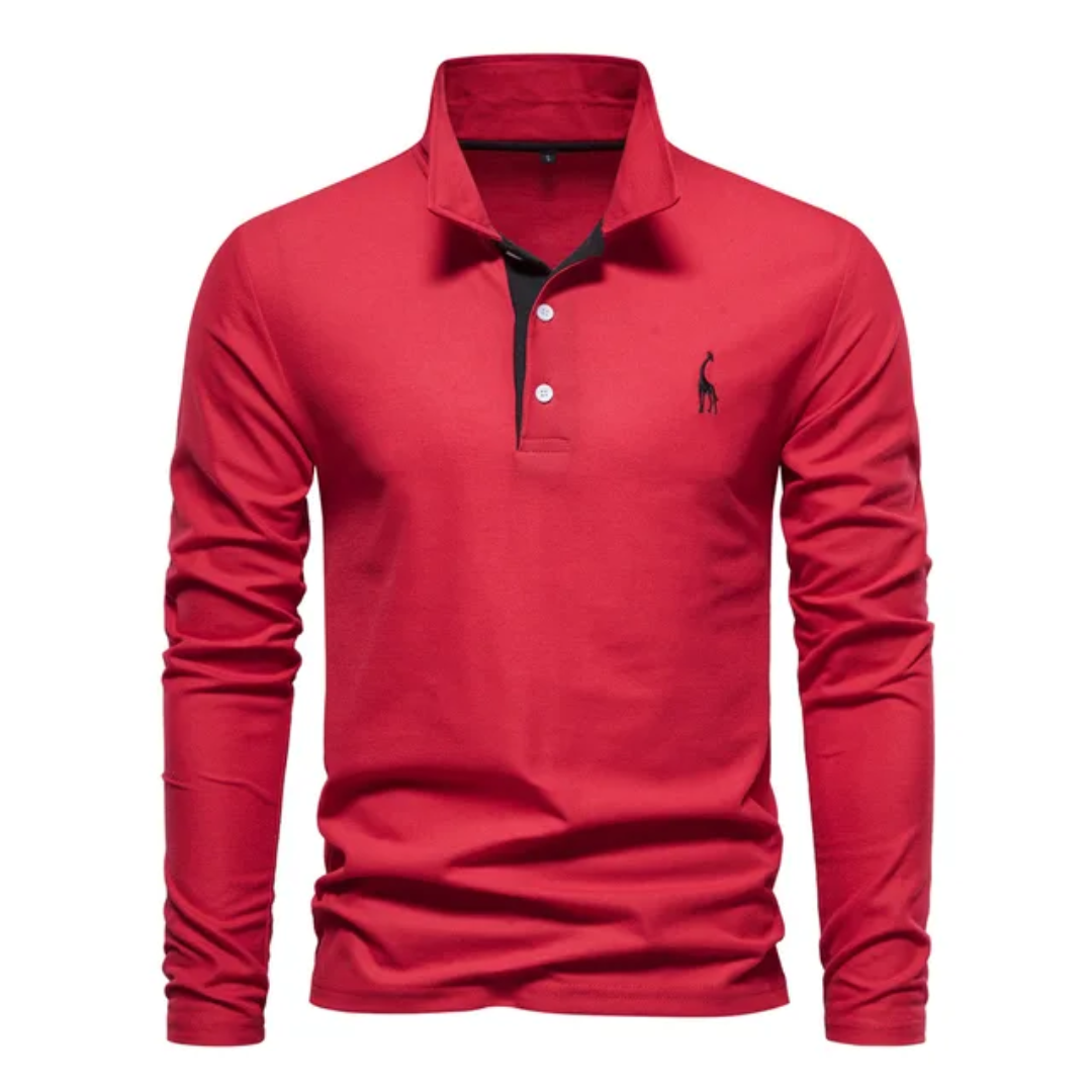 Ανδρική Μακρυμάνικη Μπλούζα Polo Slim Fit