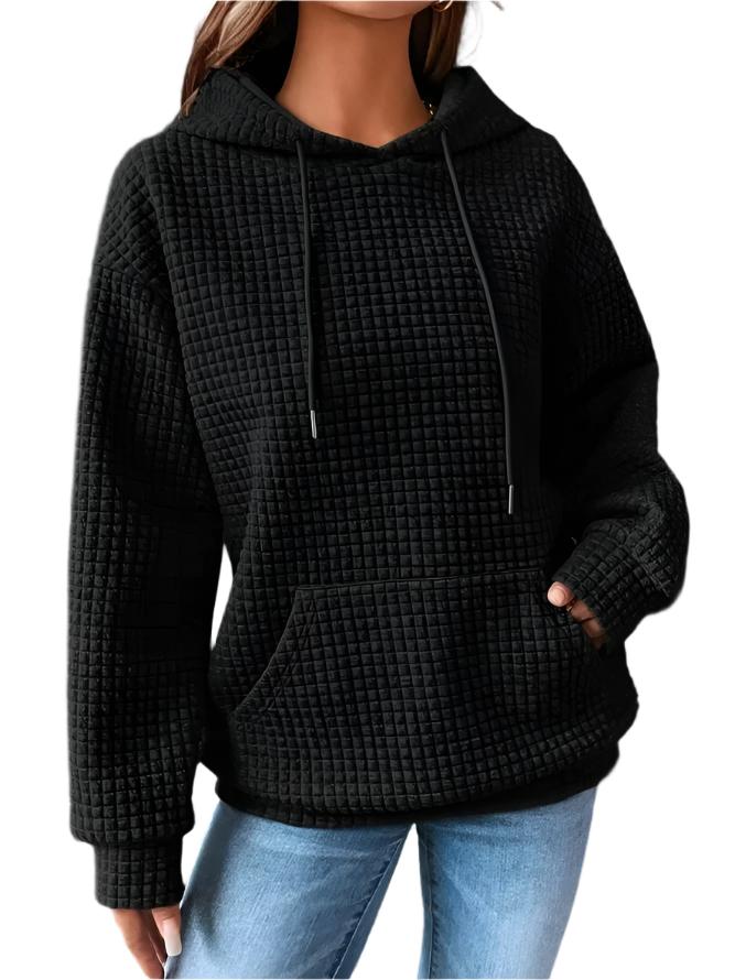 Στυλάτο Καπιτονέ Φούτερ με Κουκούλα