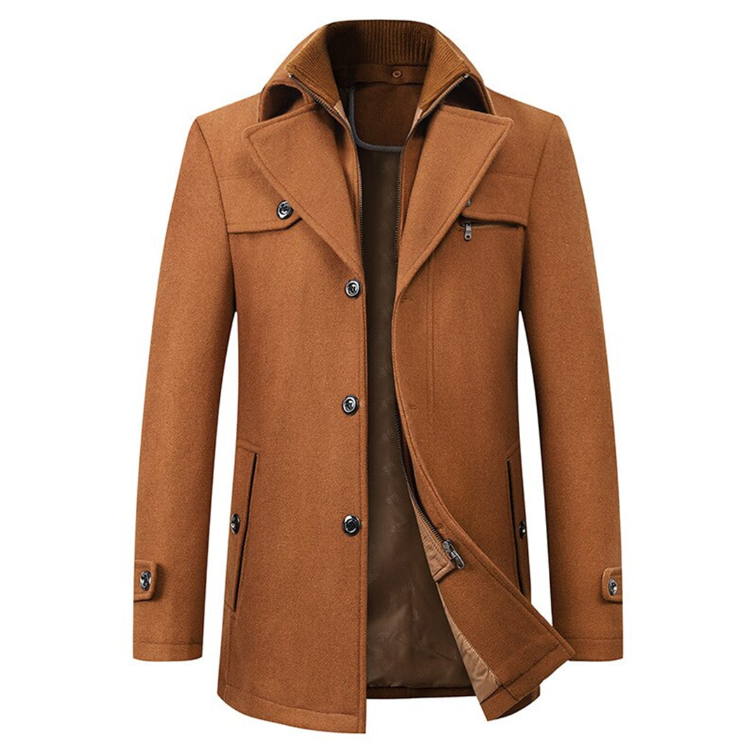 Κομψή Ανδρική Μακριά Καμπαρντίνα