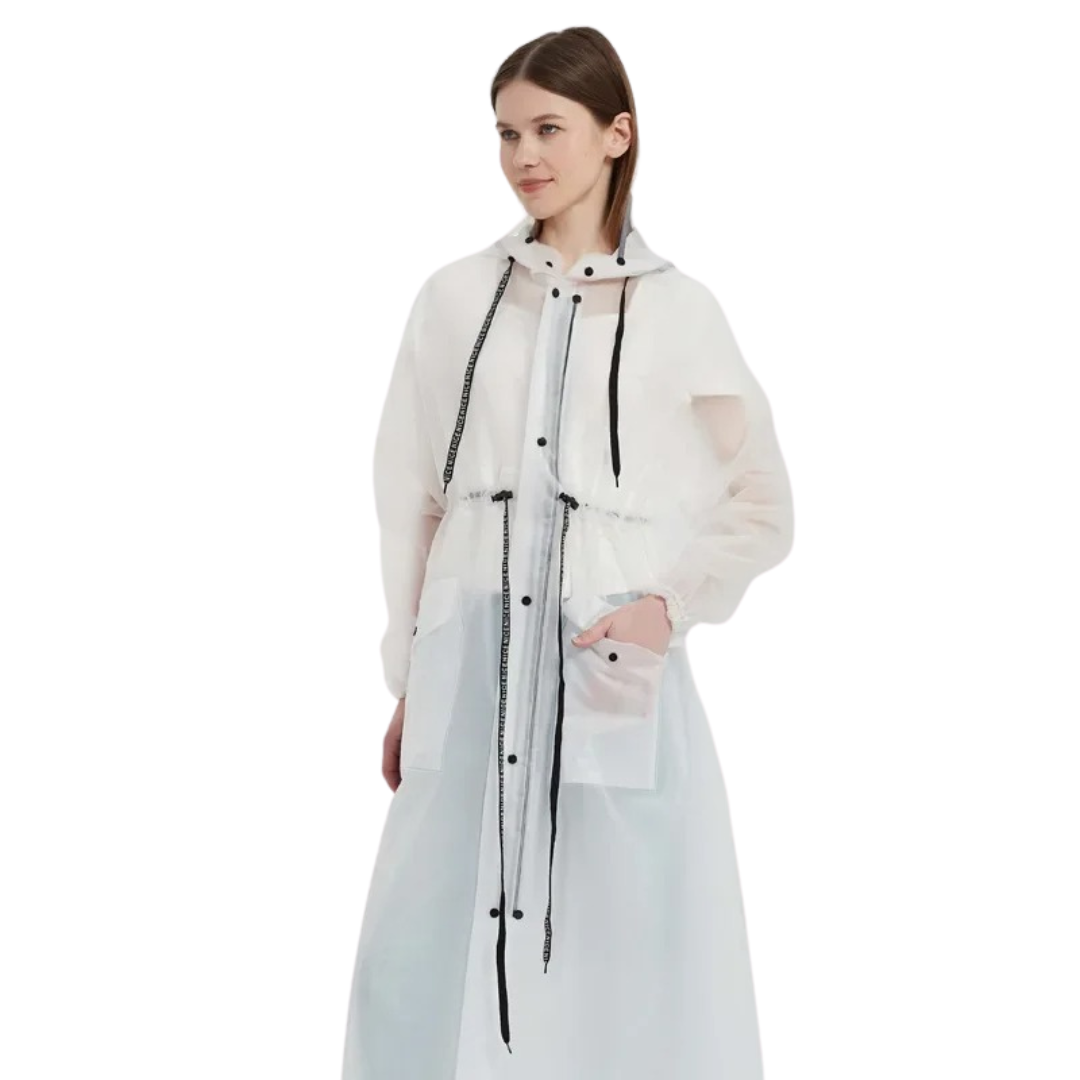 Μακρύ Γυναικείο Αδιάβροχο Τζάκετ
