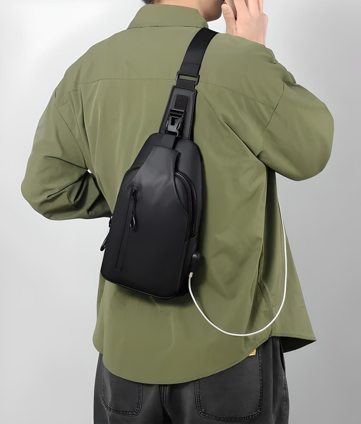 Αδιάβροχη Τσάντα Ώμου Χιαστί Αντικλεπτική για Ταξίδια