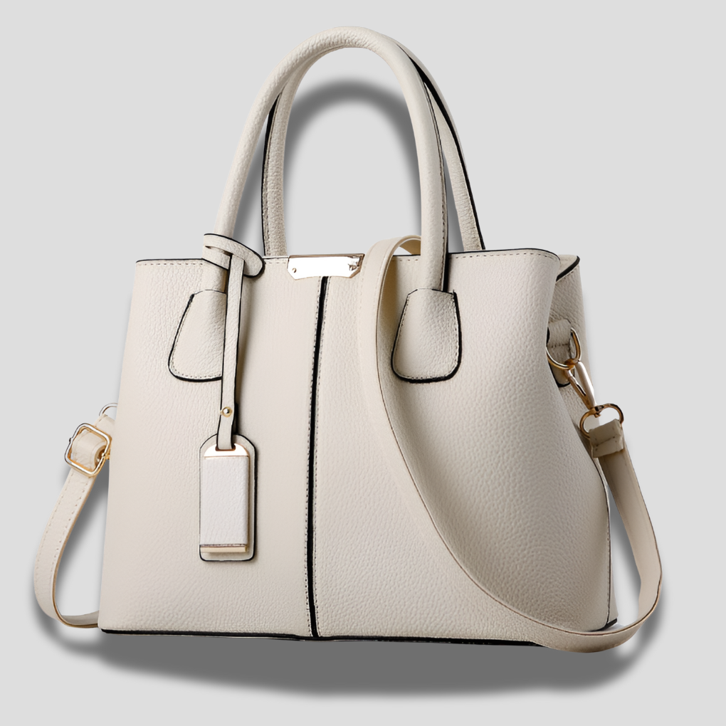 Κομψή Δερμάτινη Γυναικεία Τσάντα Ώμου