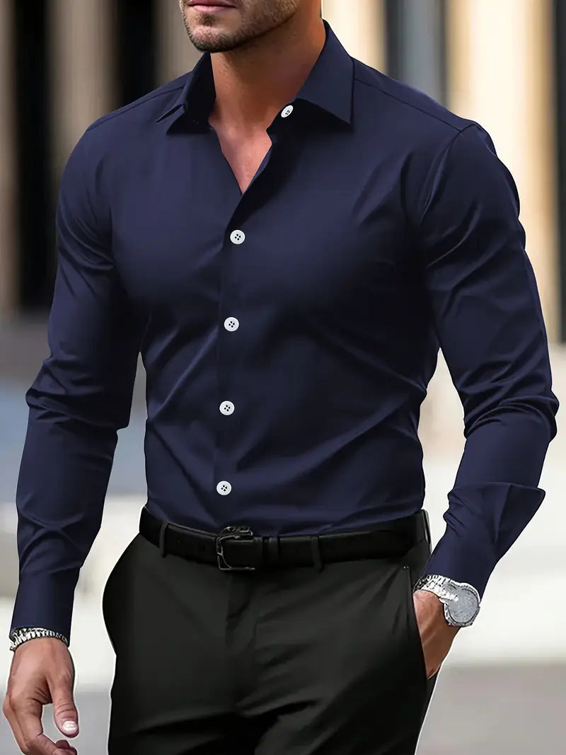 Ανδρικό Επίσημο Πουκάμισο Slim-Fit