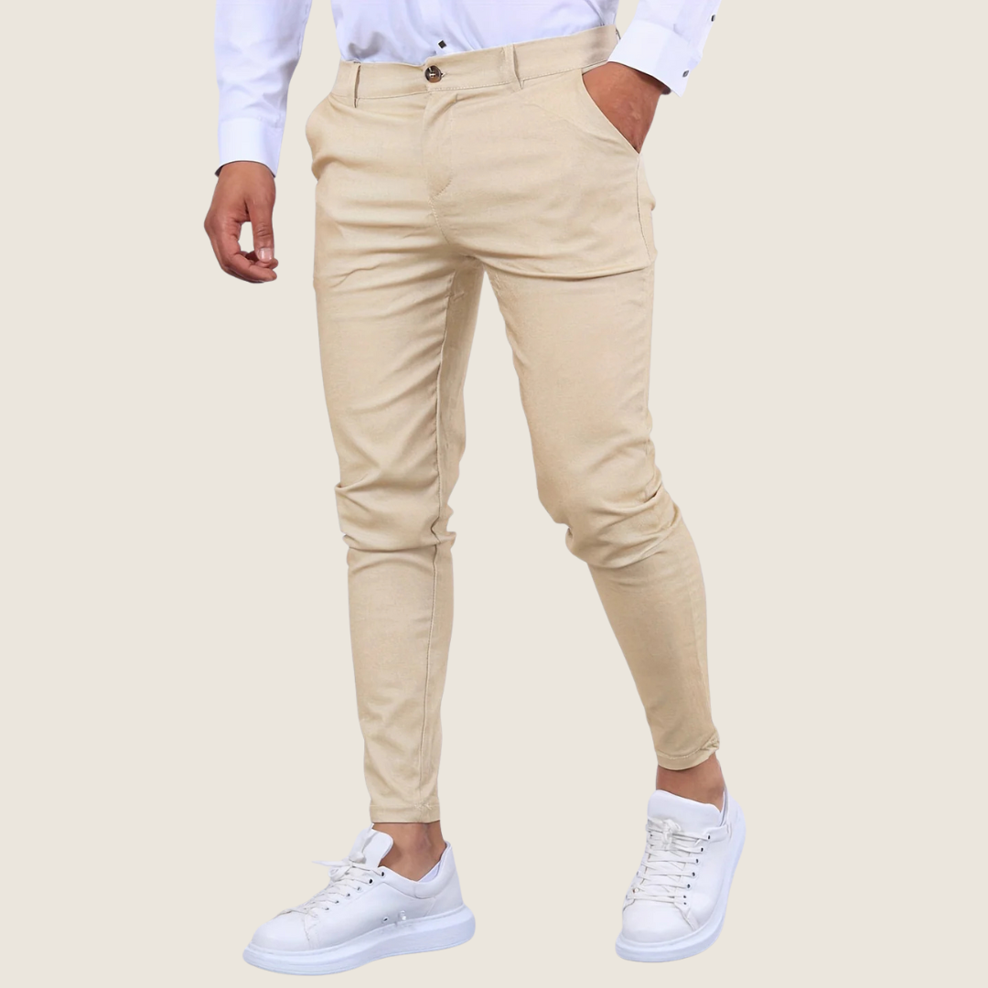 Ανδρικό Παντελόνι Slim Fit μέχρι τον Αστράγαλο