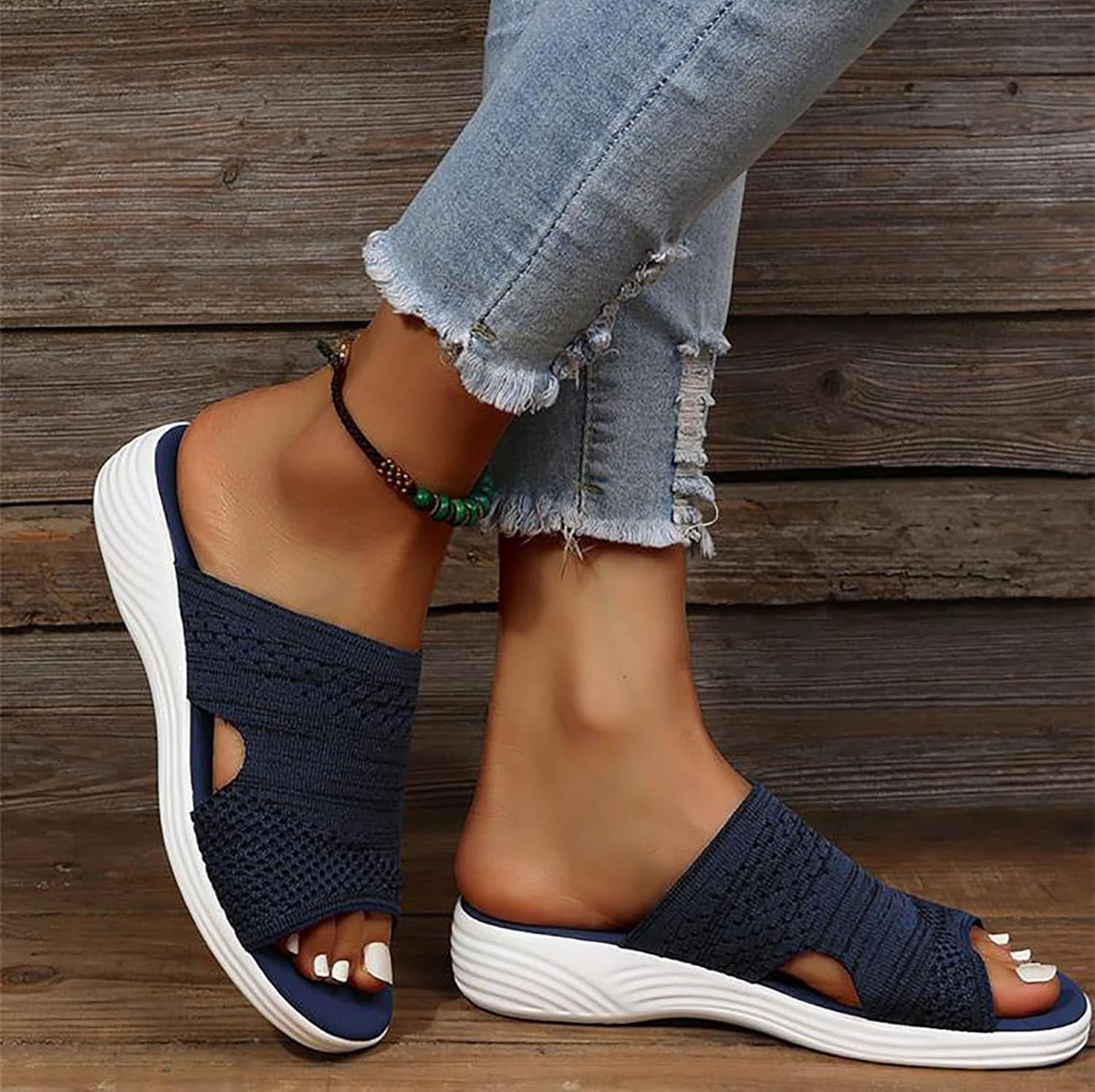 Γυναικεία Αναπνεόμενα Παντόφλια Slip-On με Ανατομική Σόλα