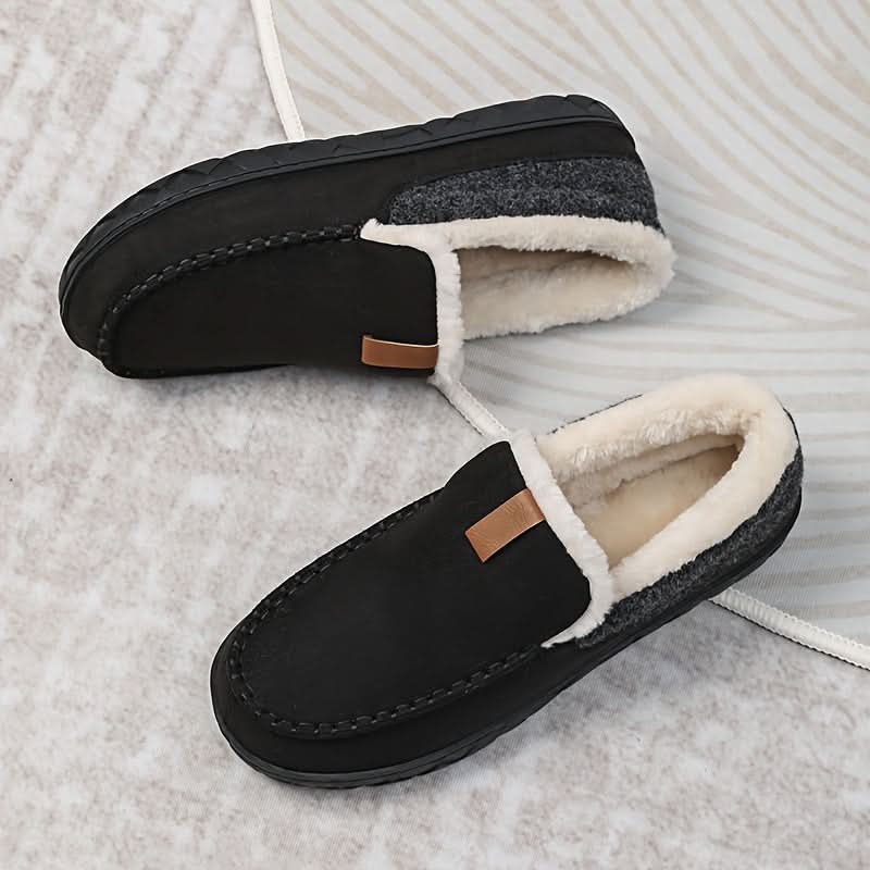 Ζεστά Ανδρικά Slip-On Παπούτσια από Συνθετικό Μαλλί