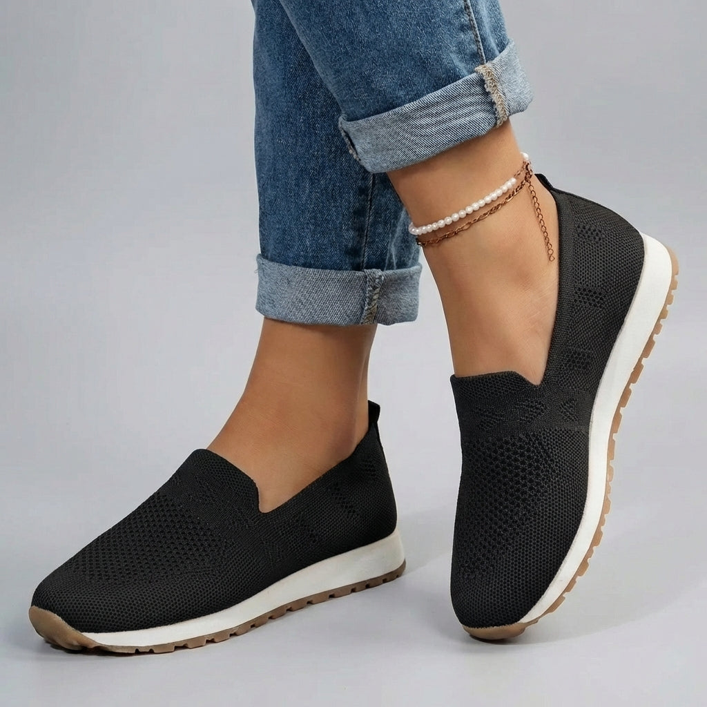 Άνετα Πλεκτά Slip-On Sneakers με Υποστήριξη Καμάρας