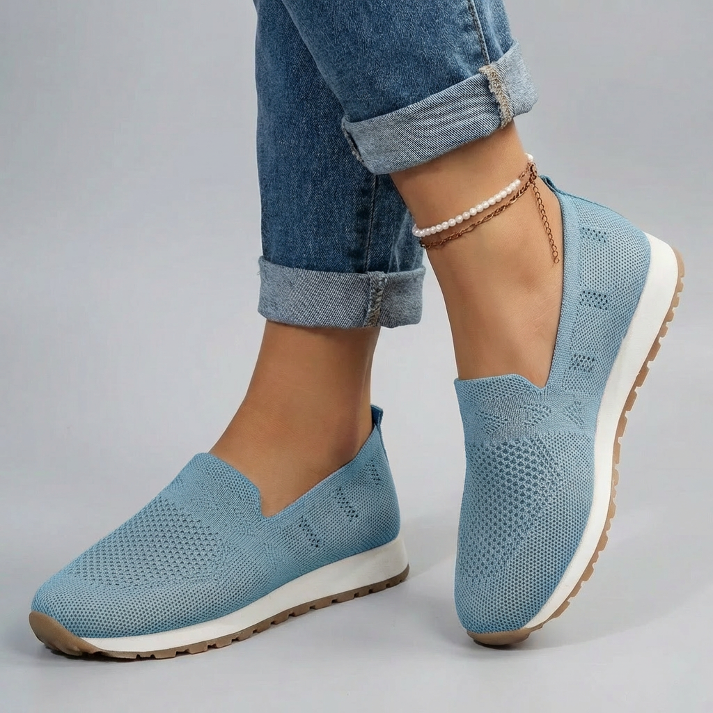 Άνετα Πλεκτά Slip-On Sneakers με Υποστήριξη Καμάρας