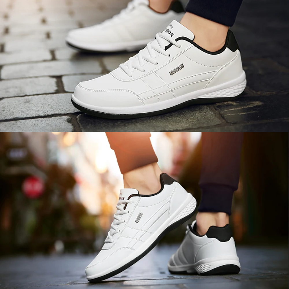 Ανδρικά δερμάτινα Sneakers σχεδιασμένα για ισορροπία