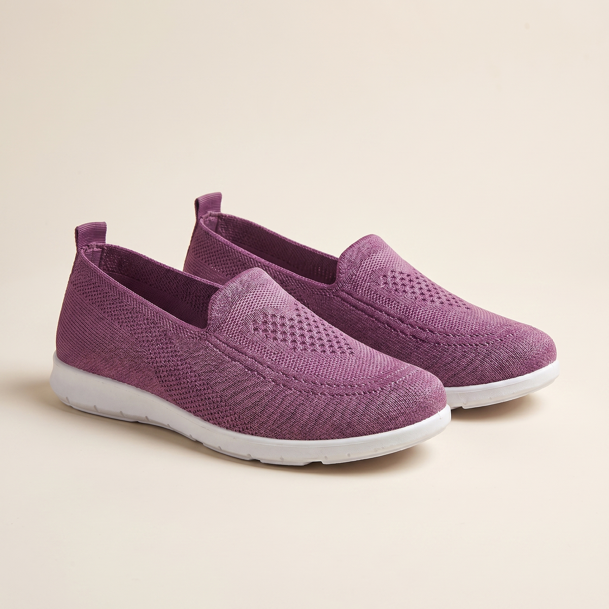 Γυναικεία Πλεκτά Sneakers Slip-On | Αναπνεόμενα Παπούτσια Περιπάτου με Αντικραδασμική Προστασία