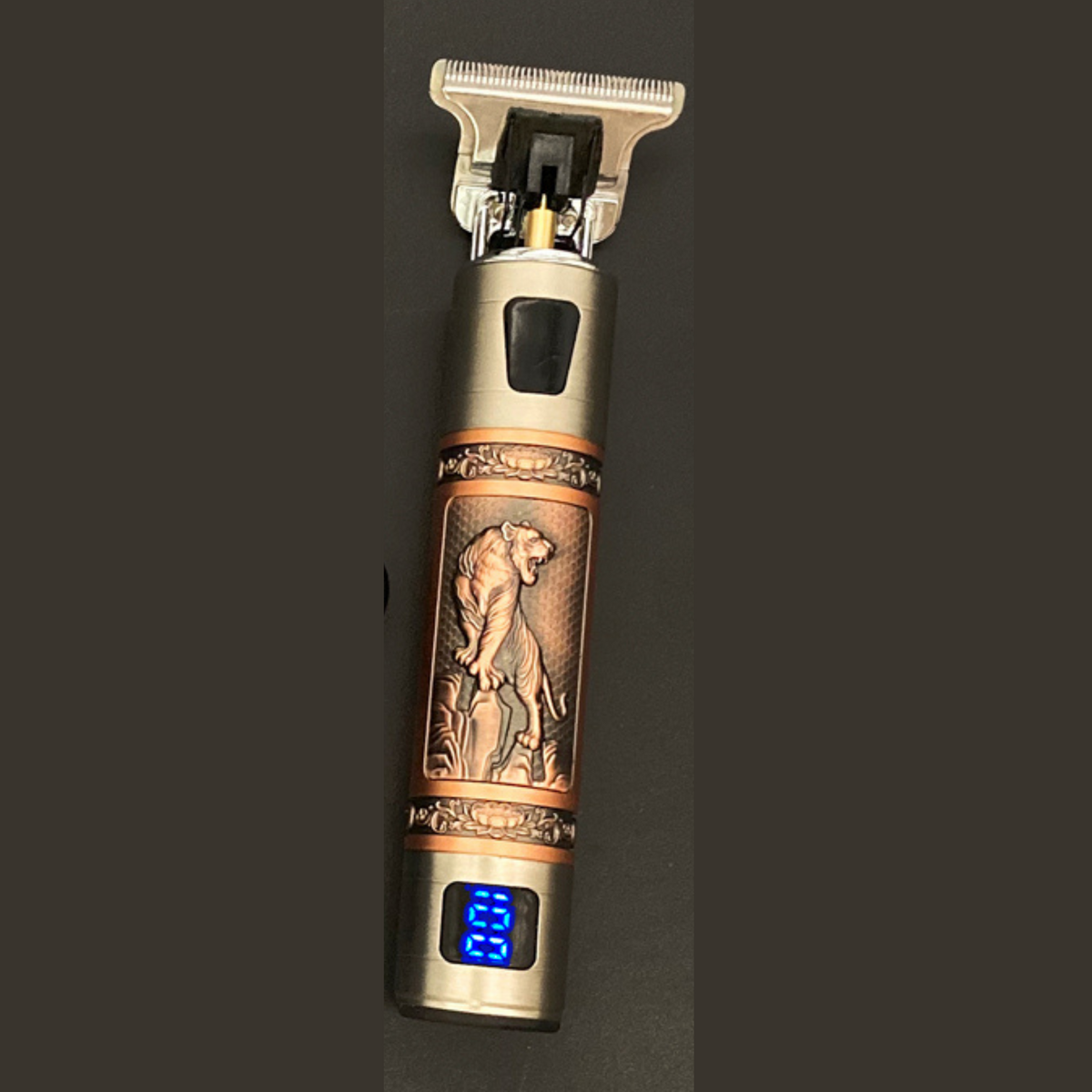 Vintage Κουρευτική Μηχανή / Trimmer με Σχέδιο Νεκροκεφαλή - Επαναφορτιζόμενη με Εξαρτήματα