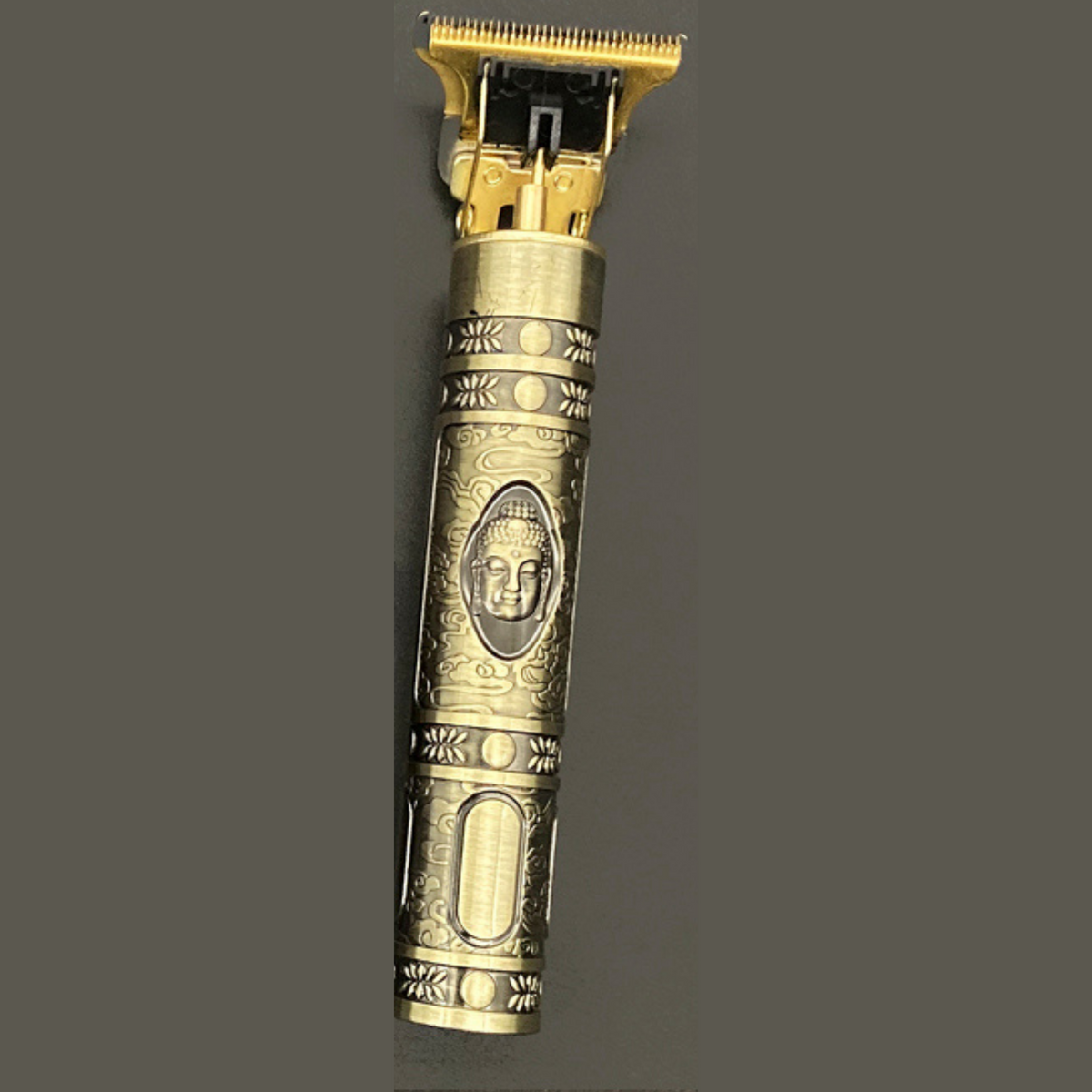 Vintage Κουρευτική Μηχανή / Trimmer με Σχέδιο Νεκροκεφαλή - Επαναφορτιζόμενη με Εξαρτήματα